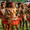 パプアニューギニアの原住民族女性が半裸でお祭りするエロ画像