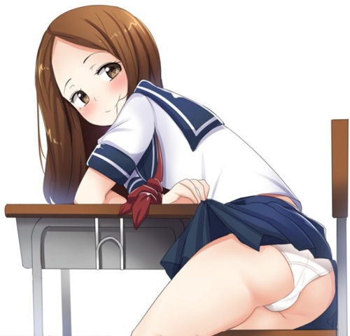 からかい上手の高木さんの痴女感あふれるご褒美エロ画像